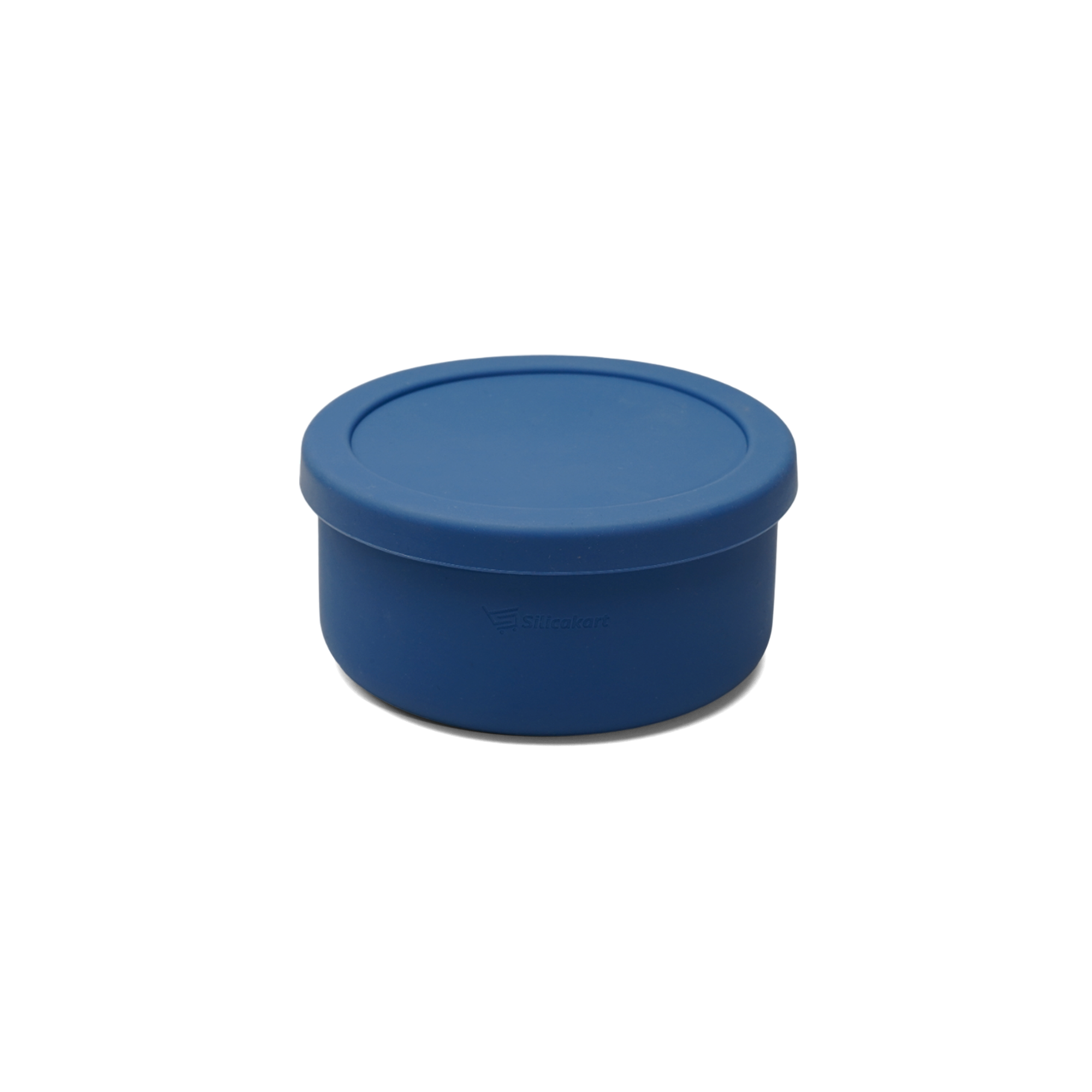 Silicakart Silicone Bento Boxes Medium-Blue (Round)