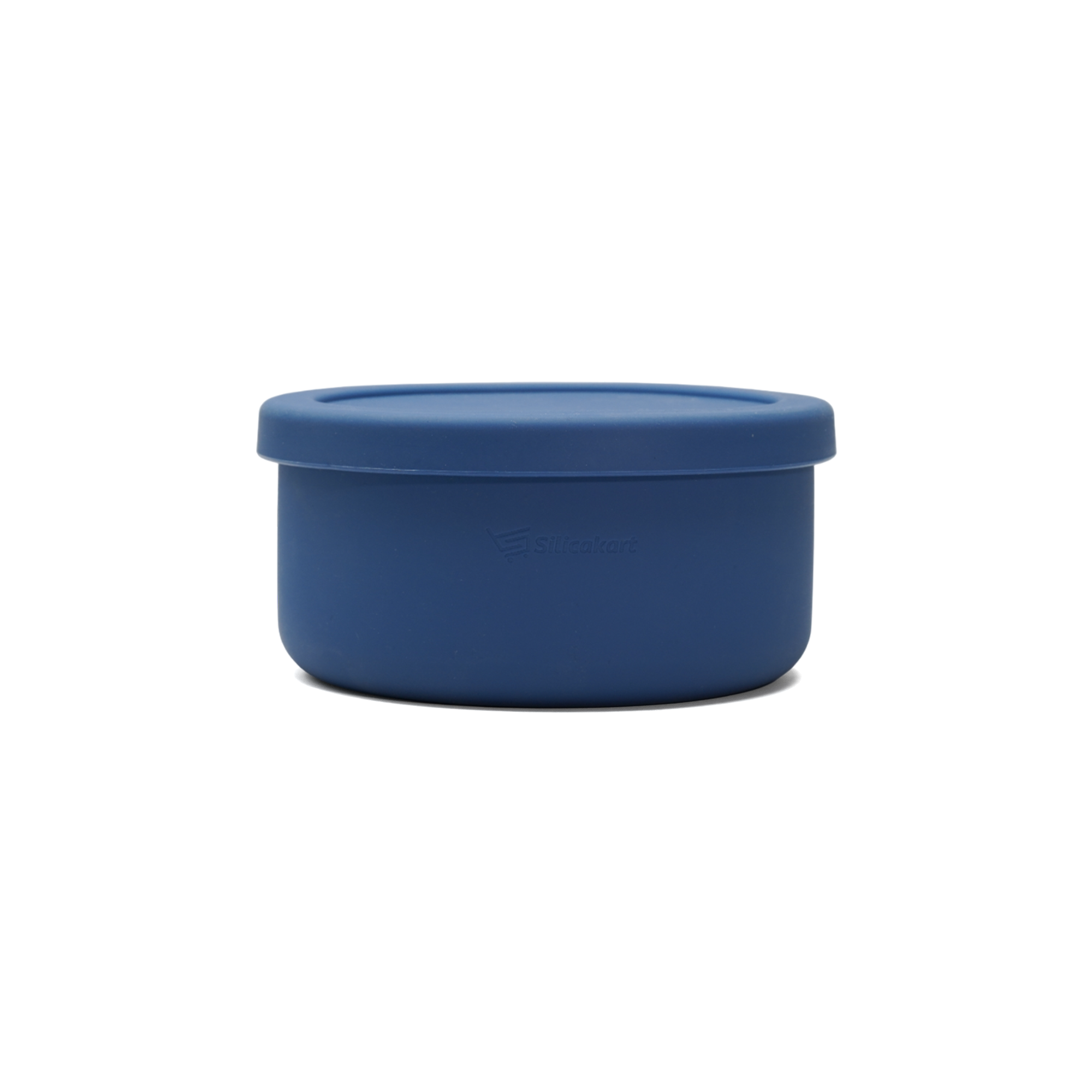 Silicakart Silicone Bento Boxes Medium-Blue (Round)