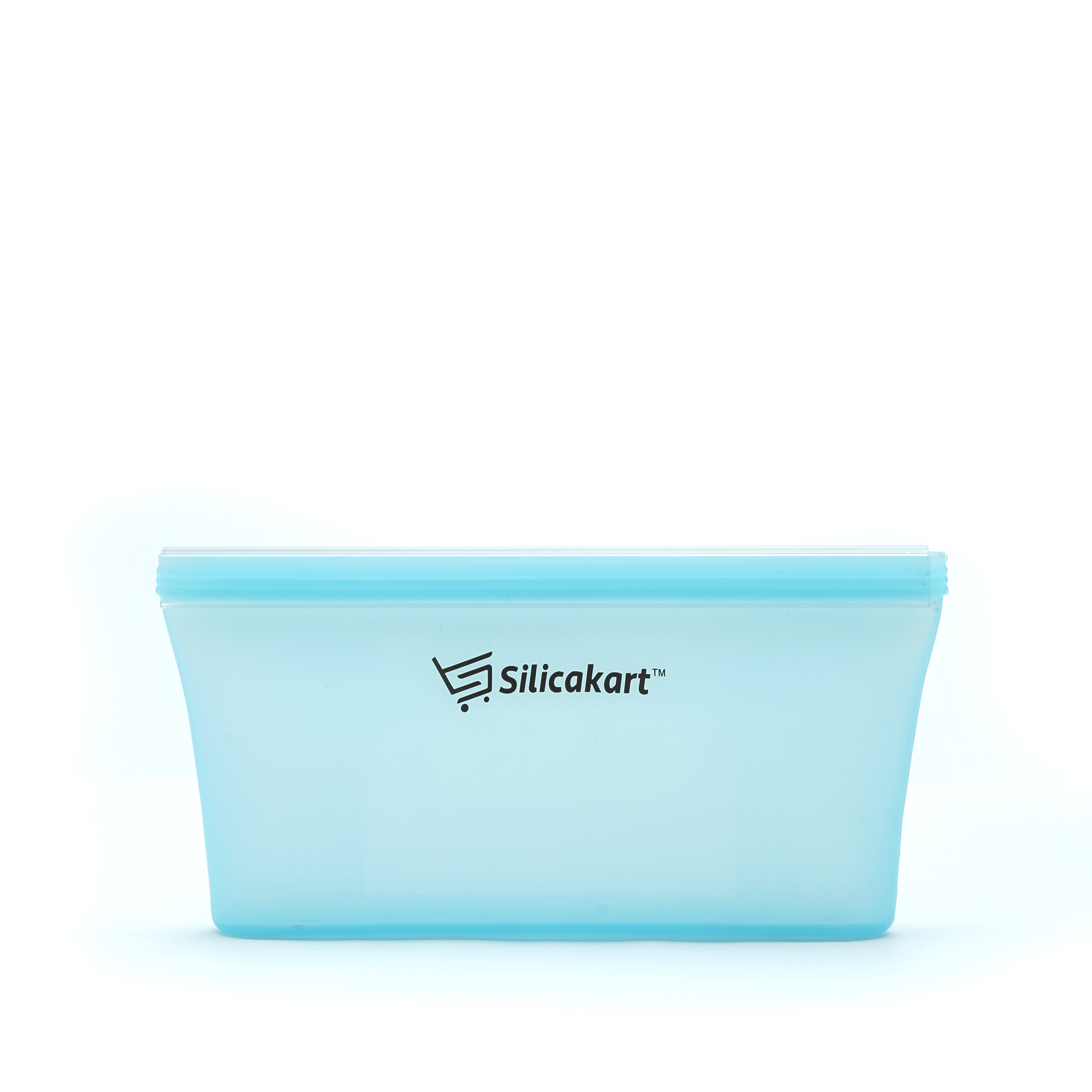 Silicakart Silicone Zip-bag  | Set of 8 (Blue)