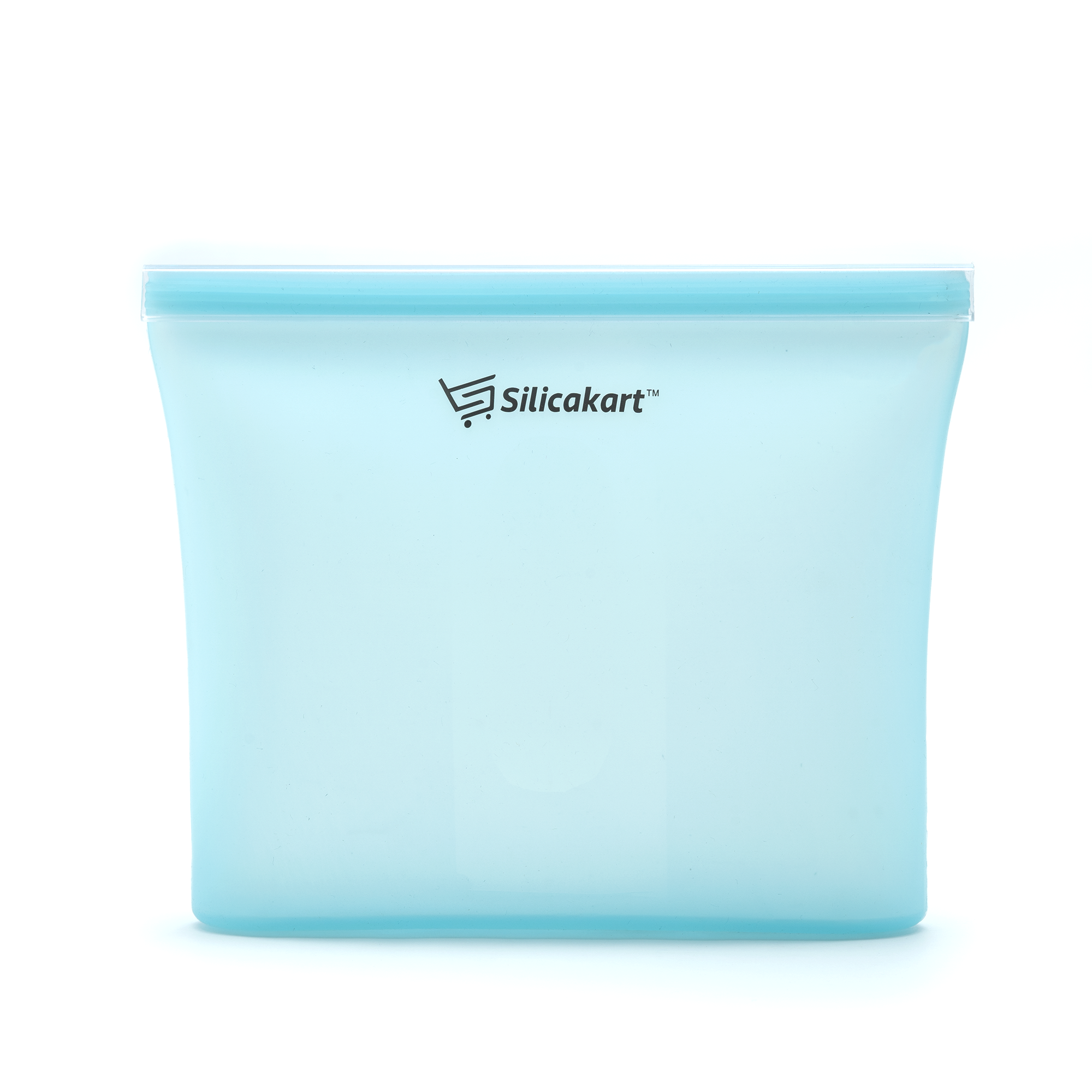 Silicakart Silicone Zip-bag  | Set of 8 (Blue)