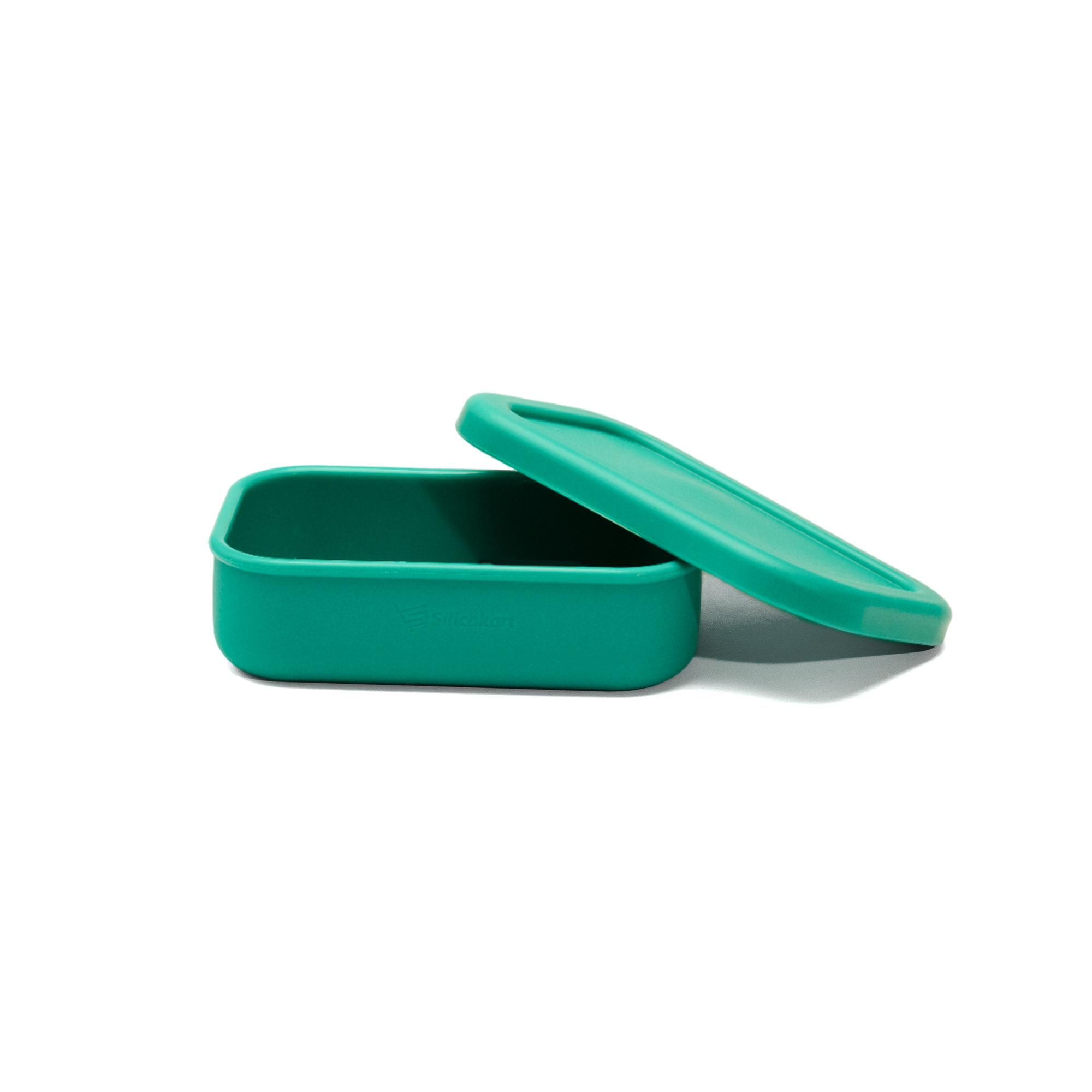 Silicakart Silicone Bento Boxes Small-Green (Rectangle)