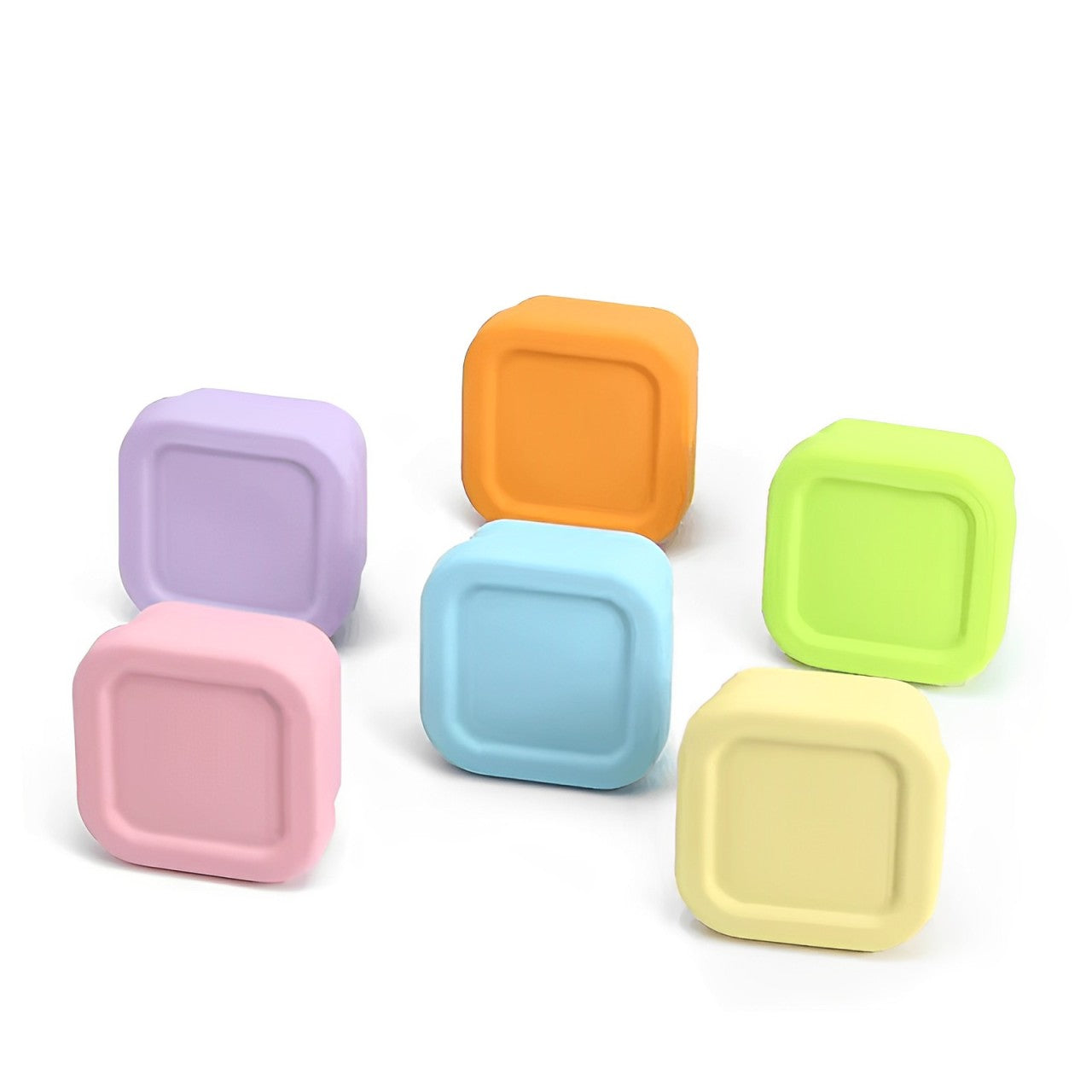 Silicakart Silicone Dip Boxes Set of 6 Lunch (Squre)