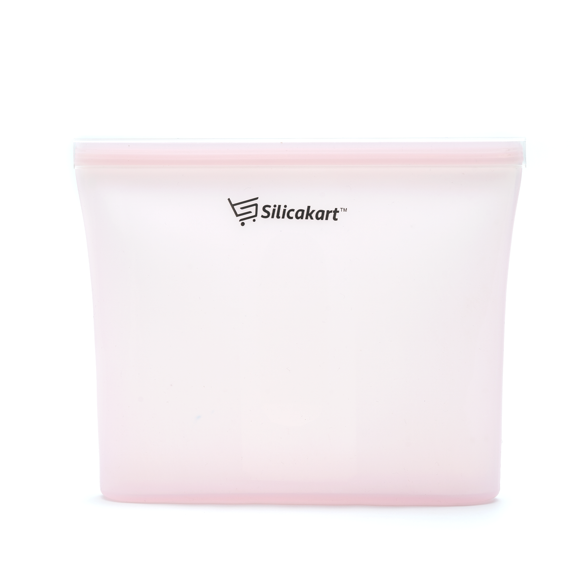 Silicakart Silicone Zip bag | Set of 8 (Pink)