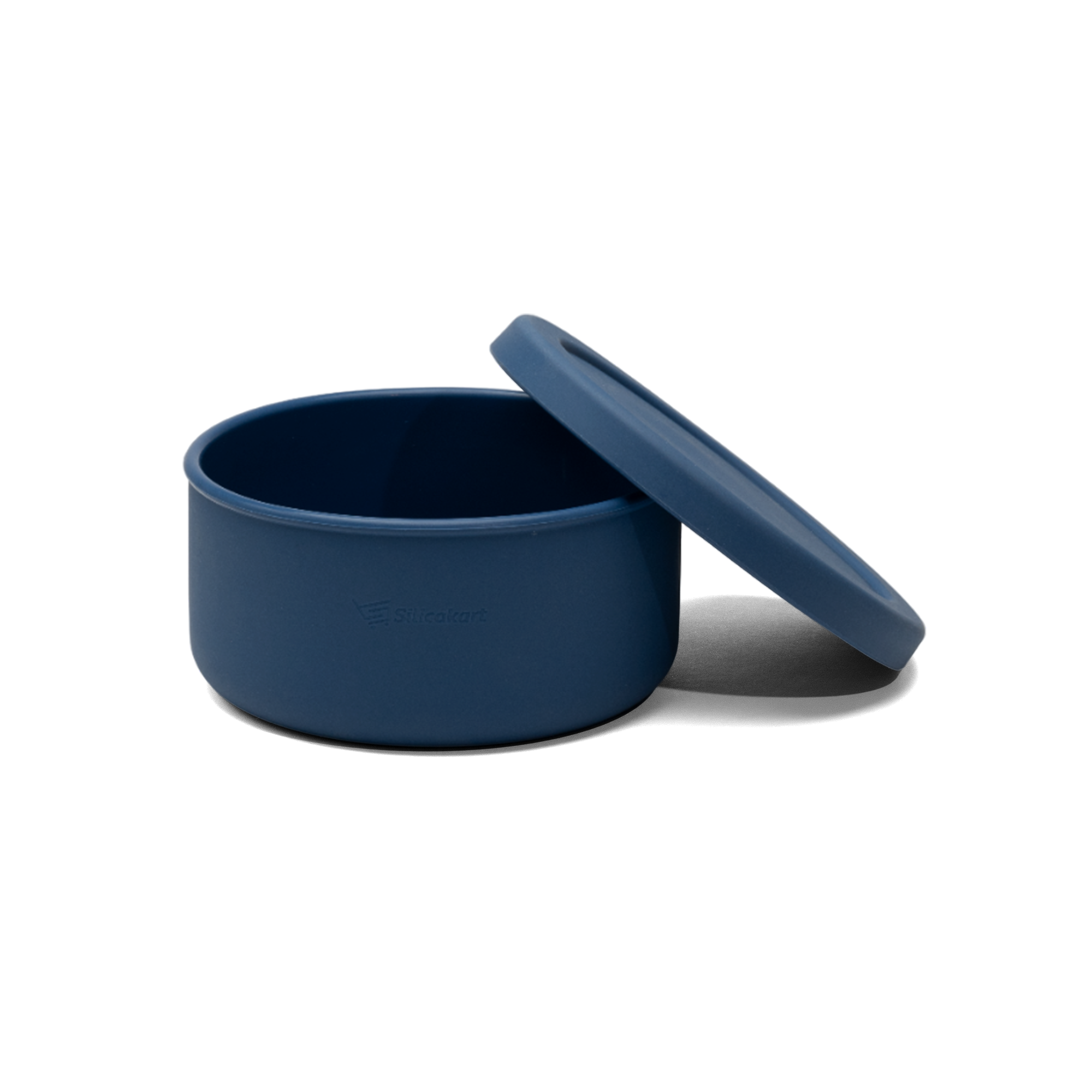 Silicakart Silicone Bento Boxes Medium-Blue (Round)