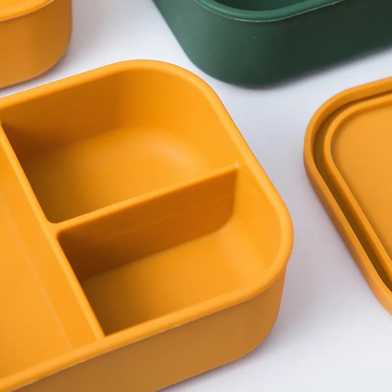 Silicakart Silicone Bento Boxes Large-Yellow (Rectangle)