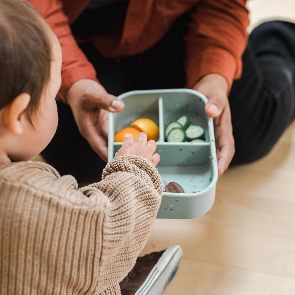 Silicakart Silicone Bento Boxes Marble Set of 3 (Rectangle)