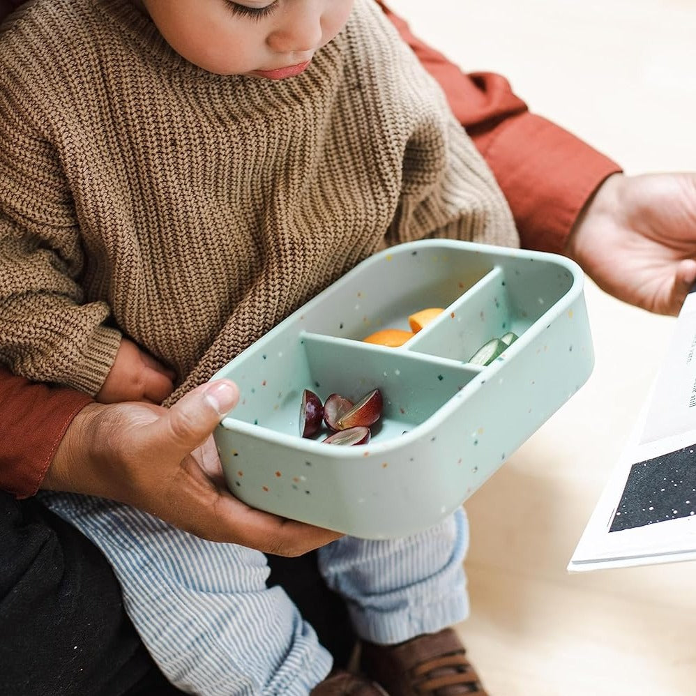 Silicakart Silicone Bento Boxes Marble Set of 3 (Rectangle)