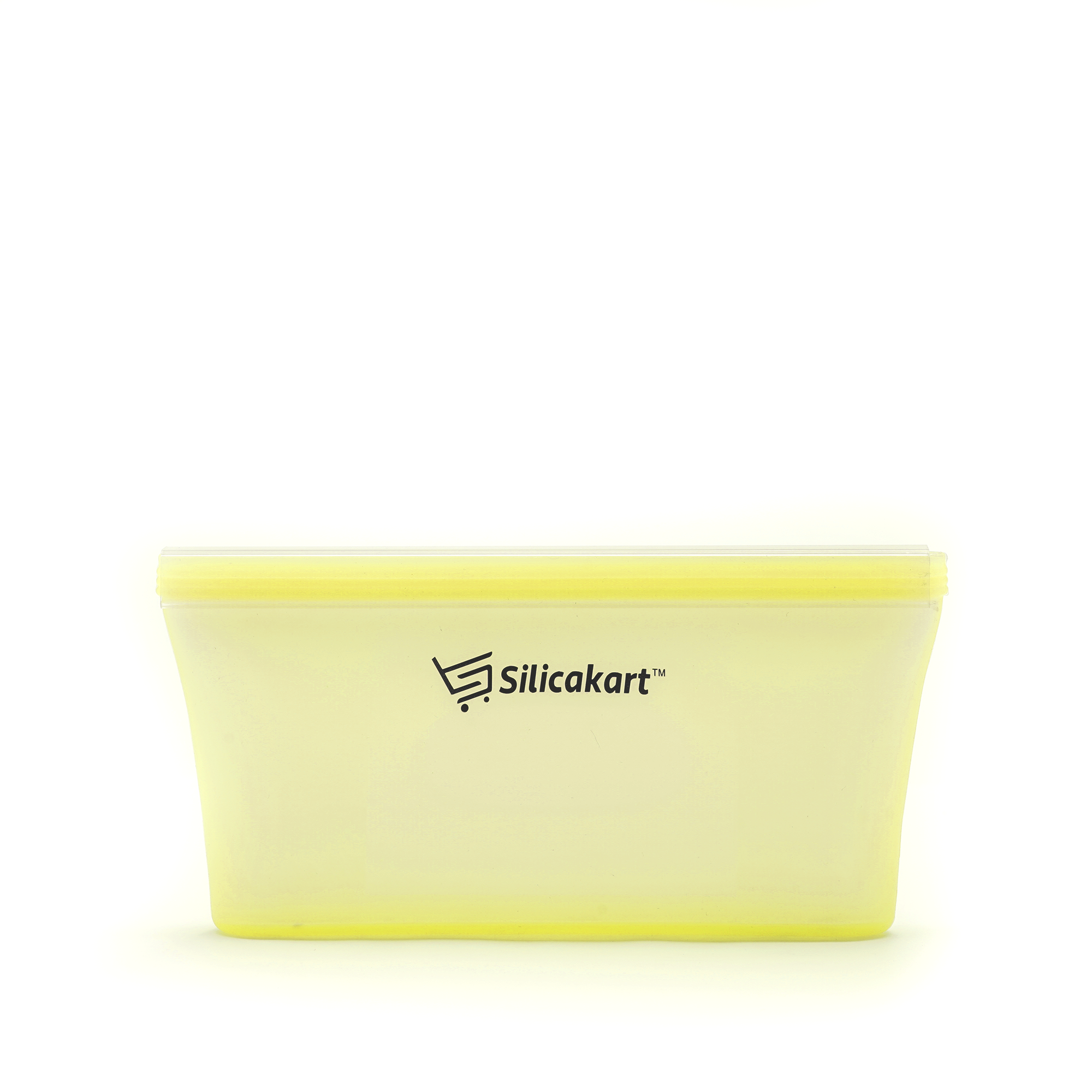 Silicakart Silicone Zip-bag  | Set of 8 (Yellow)