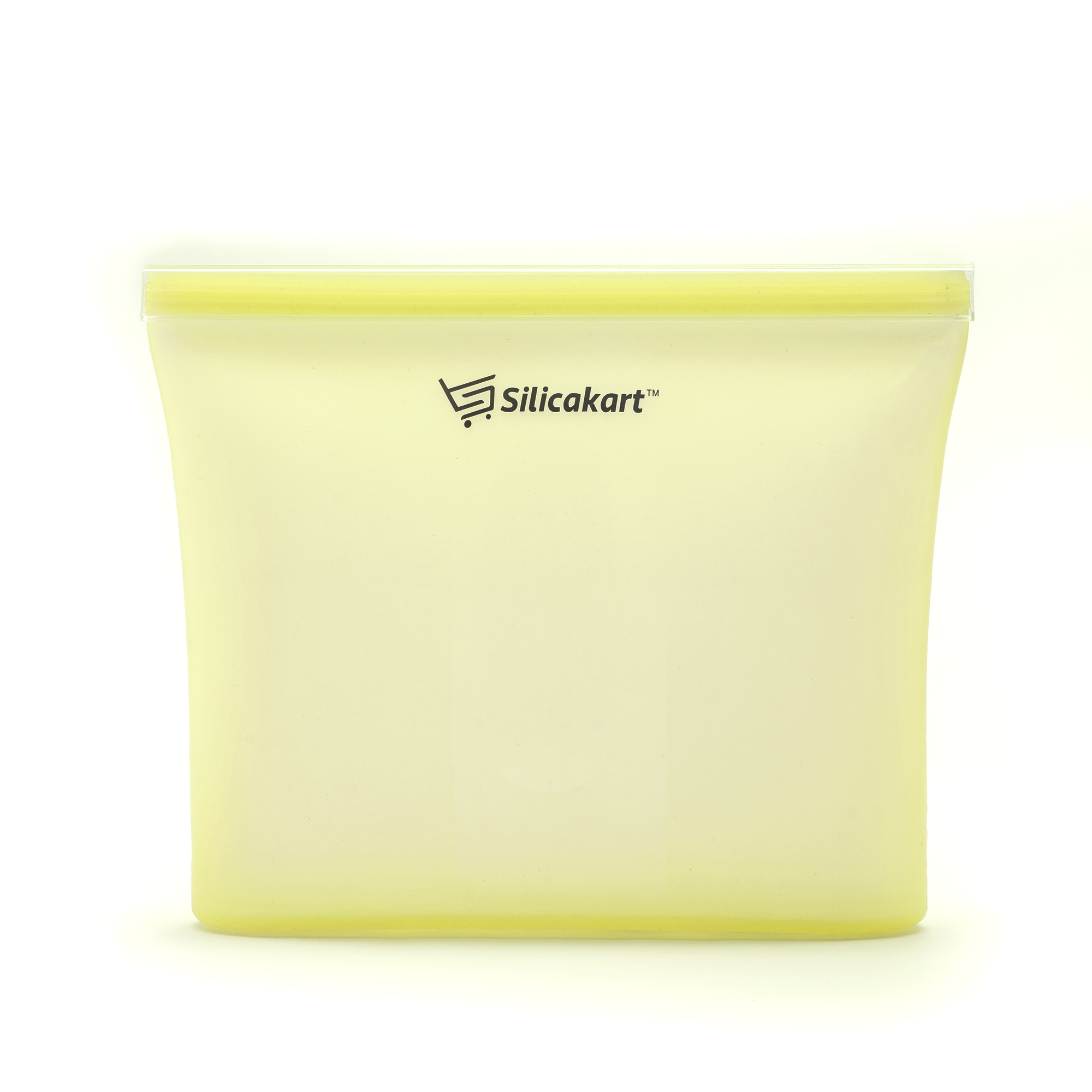 Silicakart Silicone Zip-bag  | Set of 8 (Yellow)